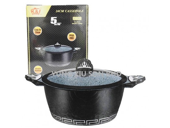 KI-T2824#24CM CASSERILE(K&I)(BLACK STONE)